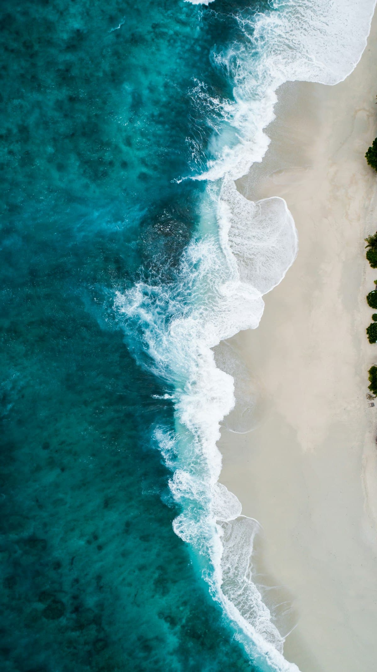 Crystal clear ocean waves on Topsail Island